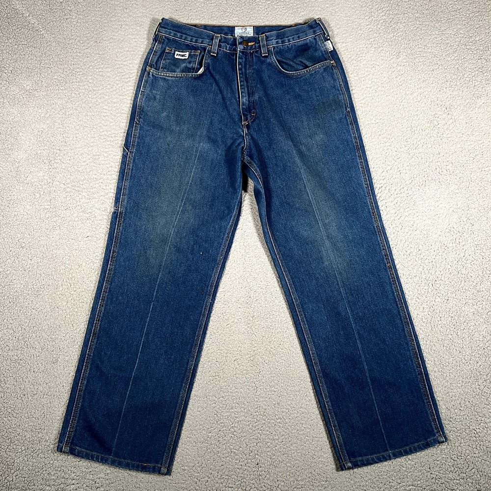 Tyndale Jeans Mens 31x29 Blue FR Flame Resistant Straight Cat2‎ Utility Workwear